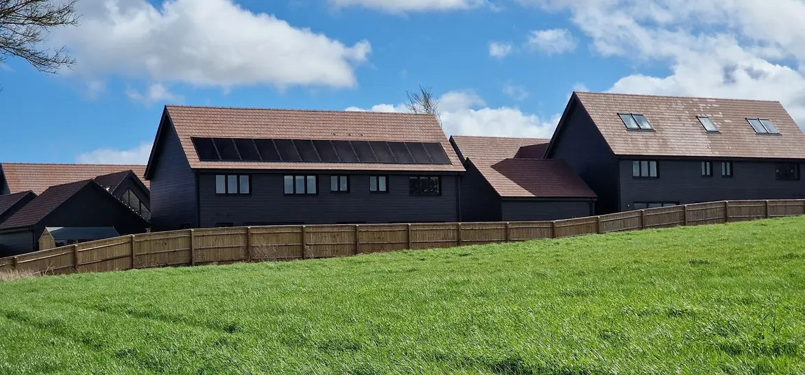 In-roof solar installation on a new-build home